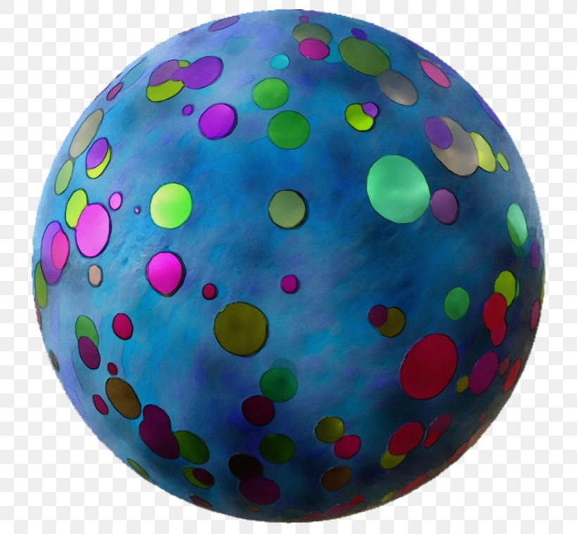 Polka Dot, PNG, 760x760px, Watercolor, Ball, Balloon, Bouncy Ball, Circle Download Free