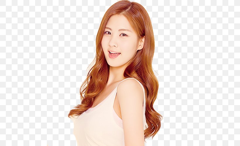 Seohyun Long Hair Hair Coloring Layered Hair Step Cutting, PNG, 500x500px, Watercolor, Cartoon, Flower, Frame, Heart Download Free