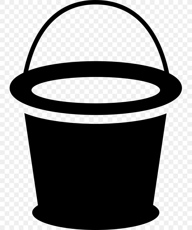 Bucket Container Cylinder Tool, PNG, 737x980px, Bucket, Black, Black And White, Container, Cookware And Bakeware Download Free