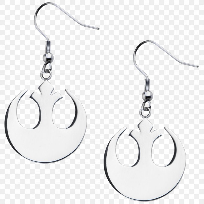 Earring Stormtrooper Star Wars Jewellery Rebel Alliance, PNG, 850x850px, Earring, Black And White, Body Jewellery, Body Jewelry, Body Piercing Download Free