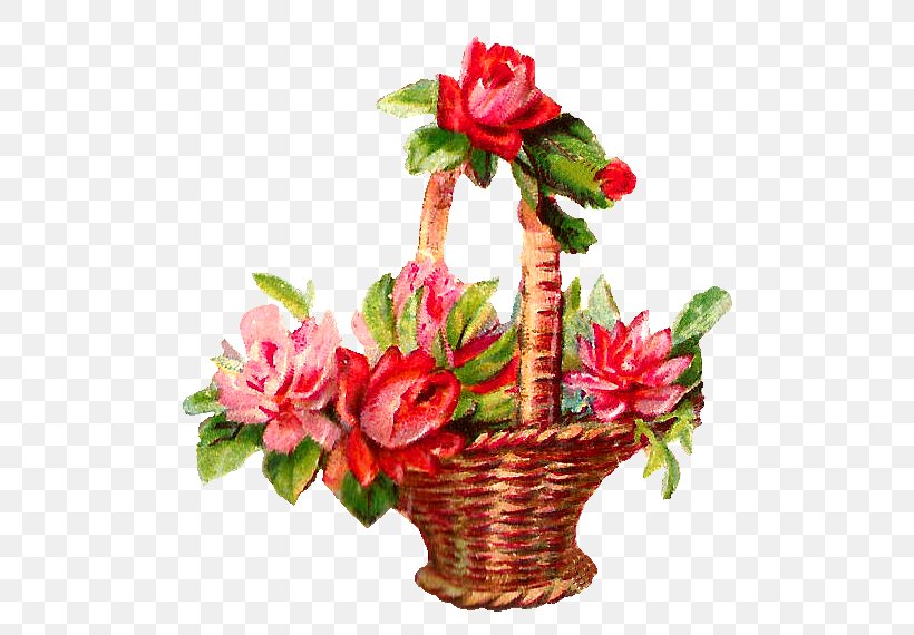 Flower Basket Pink Rose Clip Art, PNG, 567x570px, Flower, Artificial Flower, Basket, Blog, Centrepiece Download Free