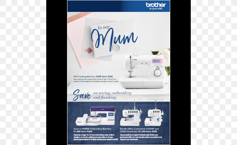 Machine Embroidery Mother's Day Gift Sewing, PNG, 500x500px, Embroidery, Bernina International, Brand, Brother, Crossstitch Download Free