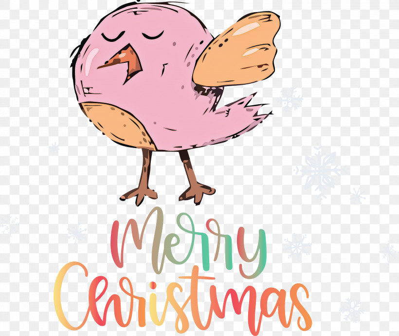 Merry Christmas, PNG, 3000x2528px, Merry Christmas, Beak, Biology, Cartoon, Chicken Download Free
