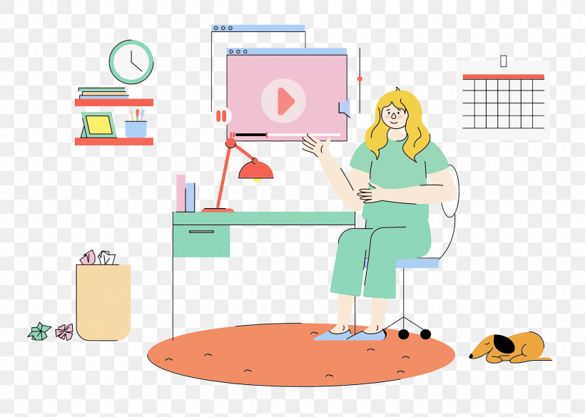 Studying Working, PNG, 2500x1785px, Studying, Behavior, Cartoon, Furniture, Human Download Free