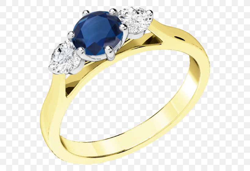 Yellow Sapphire Engagement Ring Diamond, PNG, 560x560px, Yellow, Blue, Body Jewelry, Brilliant, Colored Gold Download Free