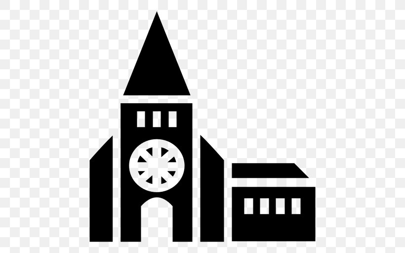 Church Vecteur Symbol, PNG, 512x512px, Church, Area, Black And White, Brand, Chapel Download Free