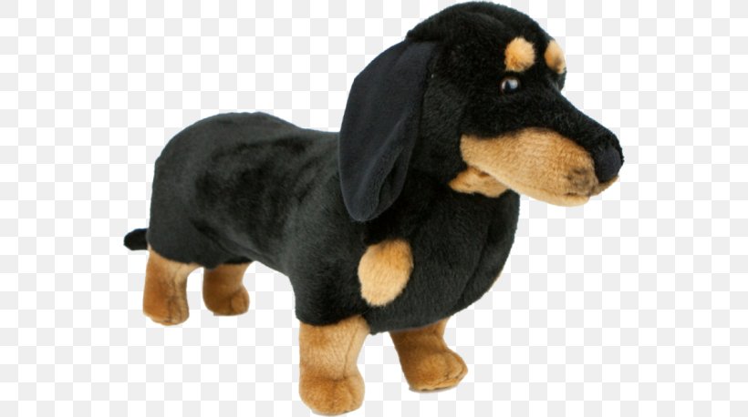 black and tan stuffed dog