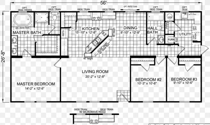 Floor Plan Mobile Home House Plan Manufactured Housing, PNG, 880x524px, Floor Plan, Area, Bathroom, Bedroom, Black And White Download Free