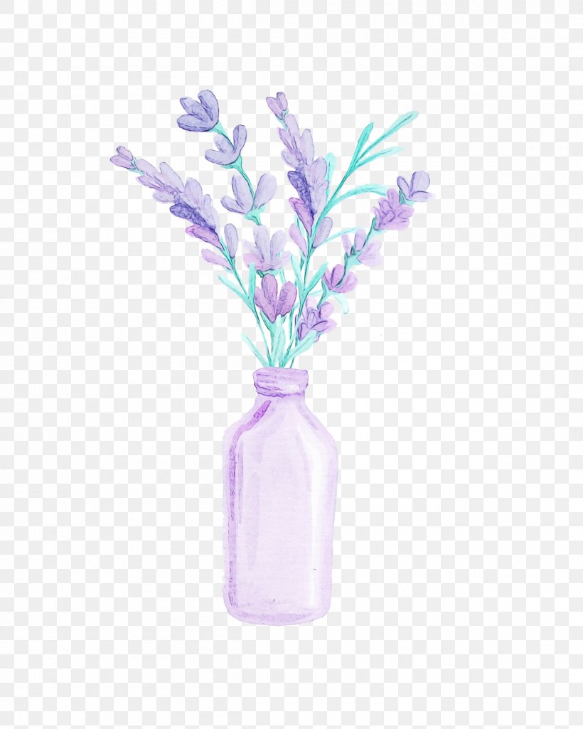 Lavender, PNG, 2400x3000px, Watercolor, Flower, Hydrangea, Lavender, Leaf Download Free