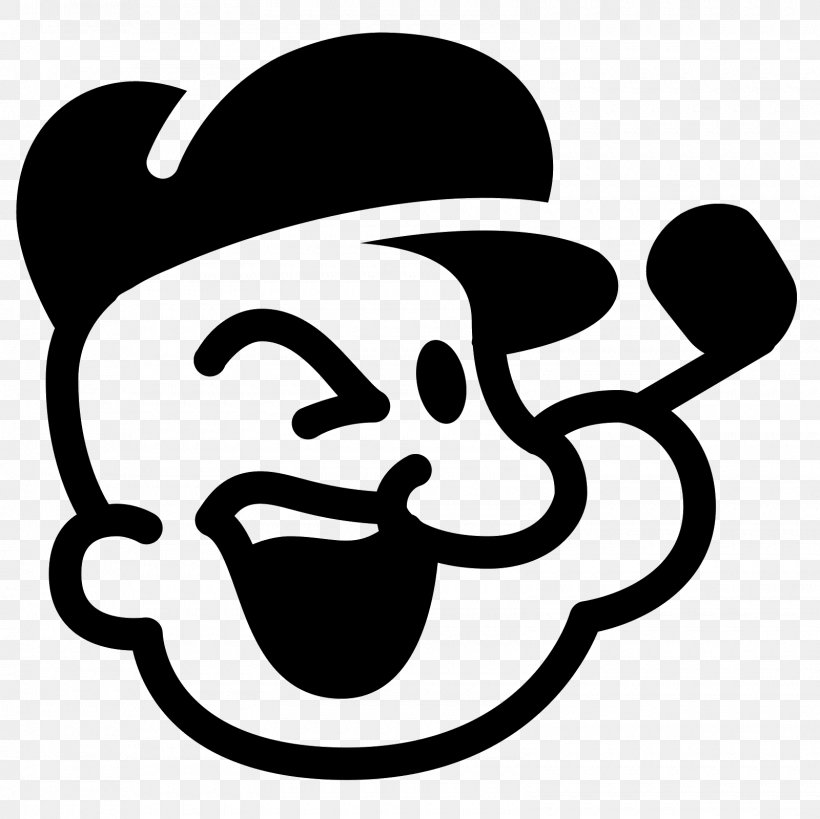 Popeye Font, PNG, 1600x1600px, Popeye, Black And White, Computer Font, Face, Facial Expression Download Free