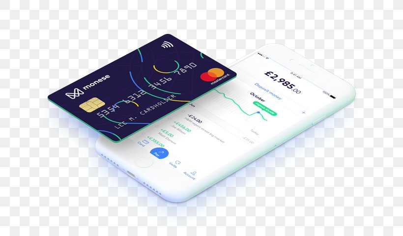 Smartphone Monese Bank Account Credit Card, PNG, 640x480px, Smartphone, Account, Bank, Brand, Communication Device Download Free