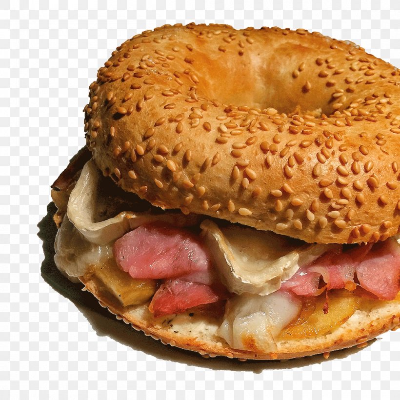 Bagel Breakfast Sandwich Ham And Cheese Sandwich Full Breakfast, PNG, 1000x1000px, Bagel, American Food, Bacon Sandwich, Baked Goods, Baking Download Free