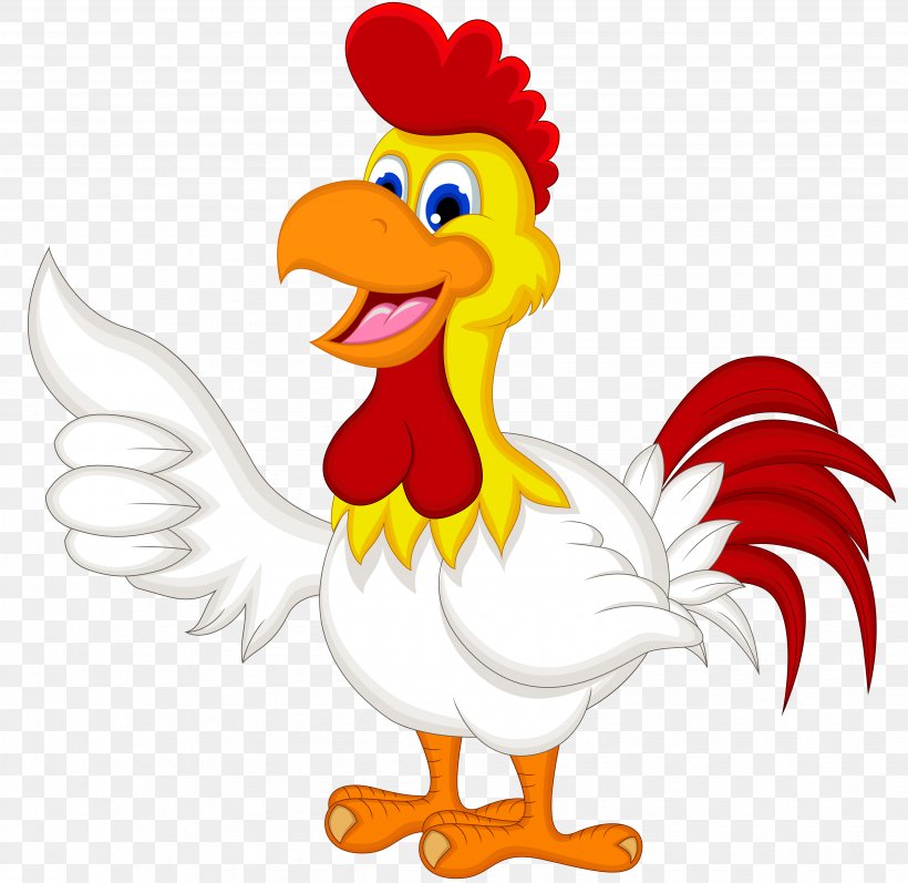 Chicken Cartoon Royalty-free, PNG, 4114x4000px, Chicken, Animal Figure, Art, Beak, Bird Download Free