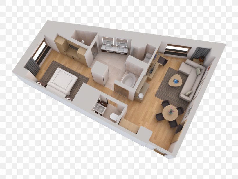Conrad New York 3D Floor Plan Suite Hotel, PNG, 1024x768px, 3d Floor Plan, Conrad New York, Bed, Conrad Hotels, Floor Plan Download Free