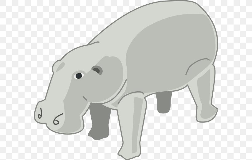 Hippopotamus Rhinoceros Clip Art, PNG, 600x522px, Hippopotamus, Bear, Carnivoran, Cartoon, Elephant Download Free