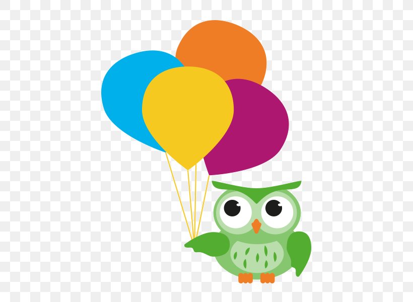 Children's Day Owl Birthday Party, PNG, 600x600px, Owl, Artwork, Balloon, Beak, Bird Download Free