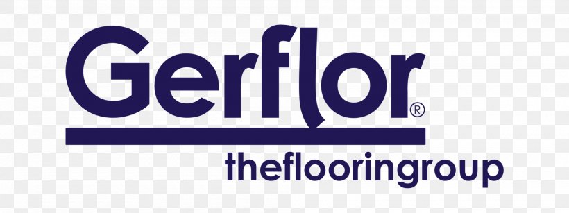 Gerflor Ltd. Flooring Logo Vinyl Composition Tile Carpet, PNG, 2000x750px, Gerflor Ltd, Area, Blue, Brand, Business Download Free
