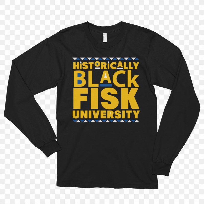 Long-sleeved T-shirt Sweatshirt Clothing, PNG, 1000x1000px, Tshirt, Clothing, Fisk University, Hood, Jersey Download Free