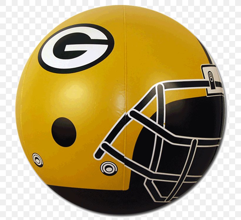 American Football Helmets Green Bay Packers Lacrosse Helmet Beach Ball NFL, PNG, 750x750px, American Football Helmets, American Football, American Football Protective Gear, Ball, Baseball Download Free