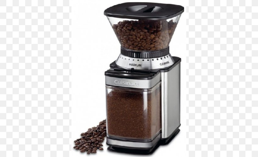 Coffee Burr Mill Cuisinart Espresso, PNG, 500x500px, Coffee, Burr, Burr Mill, Coffee Bean, Coffeemaker Download Free