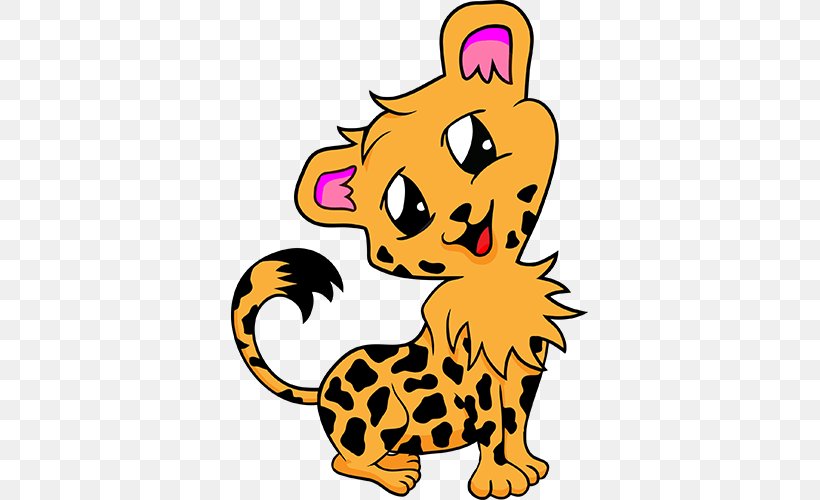 Cheetah Royalty-free Cartoon, PNG, 500x500px, Cheetah, Animal Figure, Art, Artwork, Big Cats Download Free