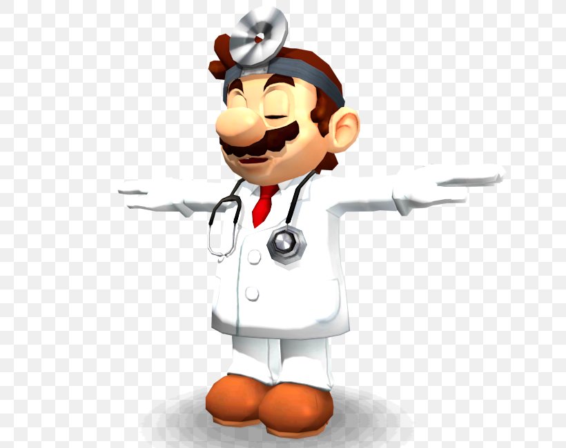Dr. Mario Cartoon Mascot Human Behavior, PNG, 750x650px, Dr Mario, Behavior, Cartoon, Figurine, Finger Download Free
