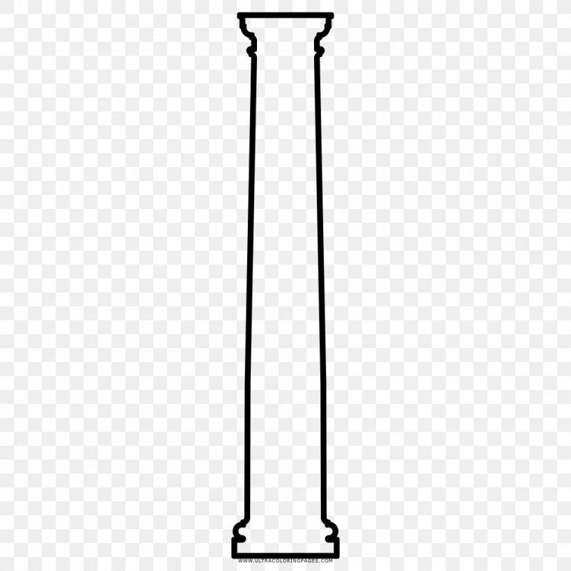 Drawing Coloring Book Column Black And White Ausmalbild, PNG, 1000x1000px, Drawing, Area, Ausmalbild, Black And White, Coloring Book Download Free