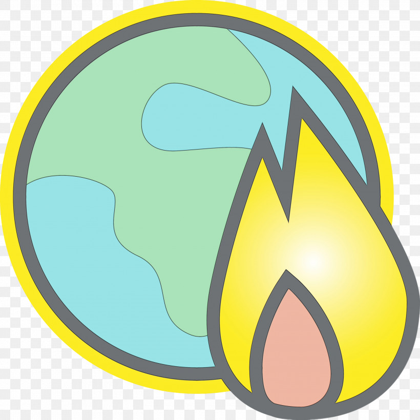 Yellow Symbol Logo Sticker Circle, PNG, 3000x3000px, Global Warming, Circle, Logo, Paint, Sticker Download Free