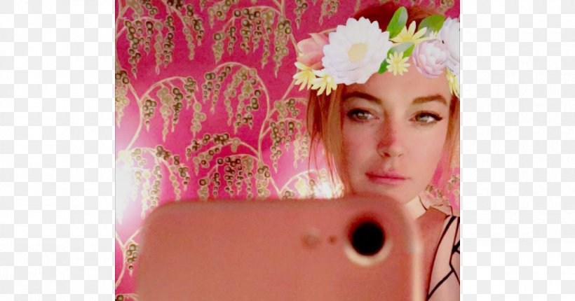 Lindsay Lohan The Parent Trap Snapchat Speak Selfie, PNG, 1200x630px, Watercolor, Cartoon, Flower, Frame, Heart Download Free