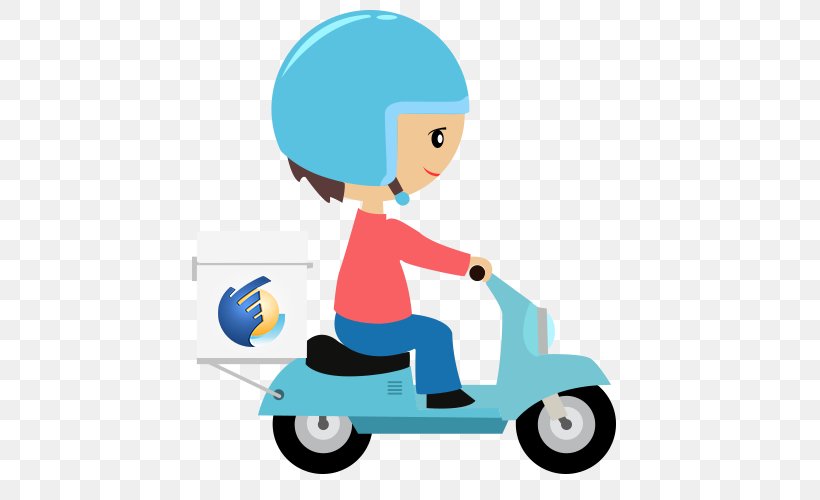 Scooter Pizza Delivery Cartoon, PNG, 500x500px, Scooter, Boy, Cartoon, Courier, Delivery Download Free