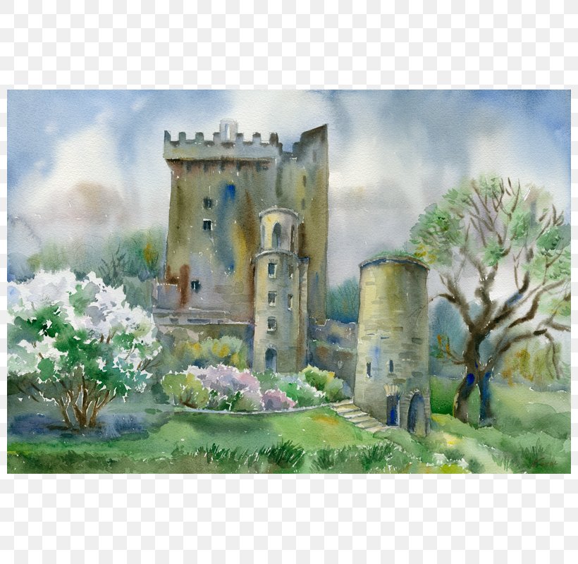 Blarney Castle Kinsale Watercolor Painting, PNG, 800x800px, Blarney Castle, Art, Artwork, Blarney, Castle Download Free