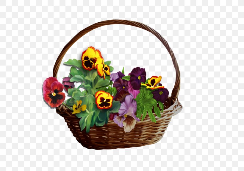 Floral Flower Background, PNG, 600x574px, Pansy, Basket, Basket Of Flowers, Bouquet, Cattleya Download Free
