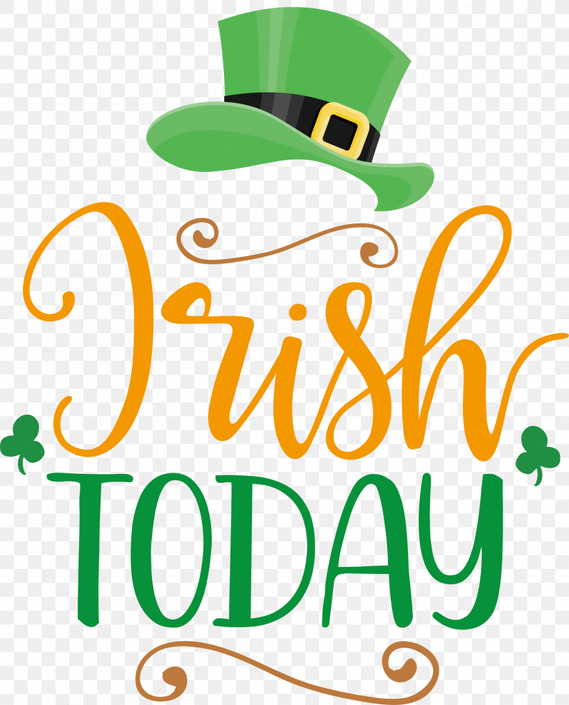 Irish Today Saint Patrick Patricks Day, PNG, 2420x3000px, Saint Patrick, Behavior, Green, Line, Logo Download Free