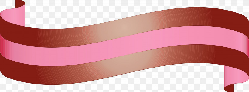 Pink Ribbon Line Material Property Beige, PNG, 4352x1621px, Ribbon, Beige, Belt, Line, Magenta Download Free