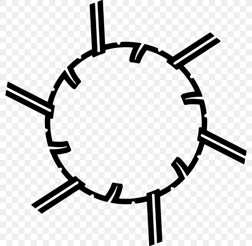 Spiked Circle, PNG, 786x800px, Black And White, Computer, Line Art, Monochrome, Monochrome Photography Download Free