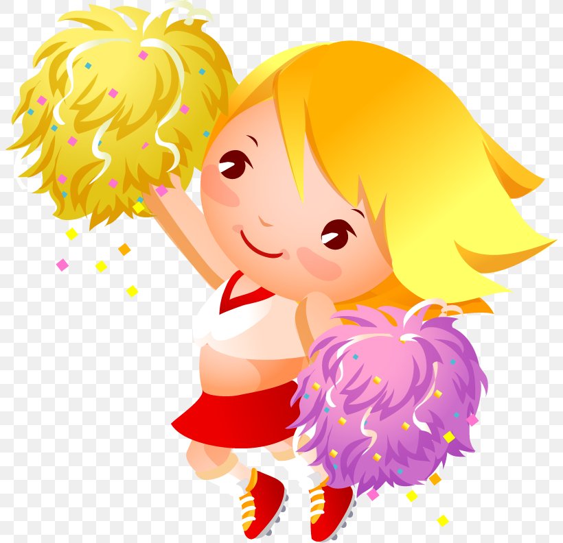 Cheerleading Pom-pom Clip Art, PNG, 804x792px, Watercolor, Cartoon, Flower, Frame, Heart Download Free