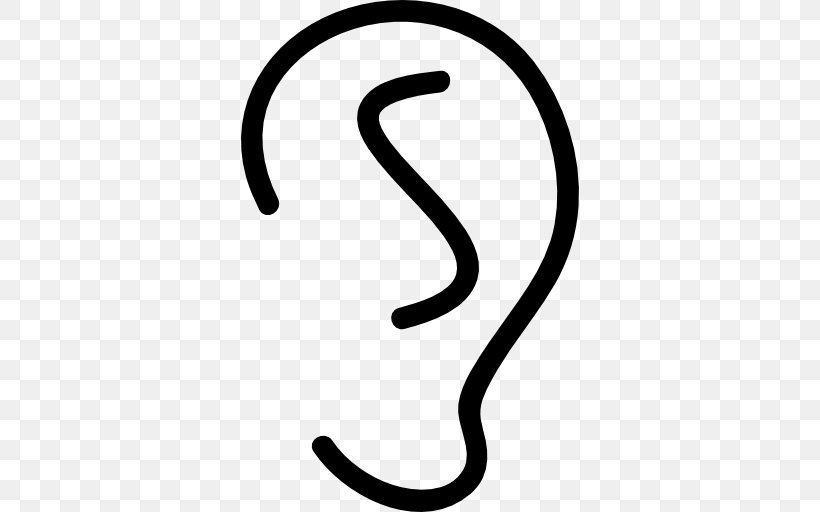 Ear, PNG, 512x512px, Ear, Black And White, Body Jewelry, Earlobe, Number Download Free
