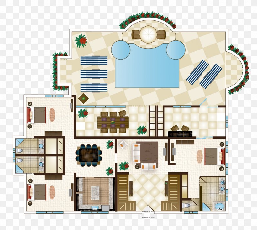 Floor Plan Bedroom Villa House Interior Design Services, PNG, 1068x956px, Floor Plan, Bedroom, Elevation, Facade, Furniture Download Free