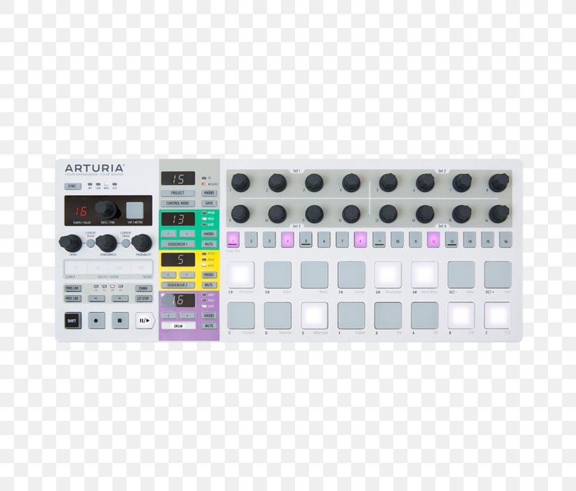 MIDI Controllers Arturia BeatStep Pro CV/gate, PNG, 700x700px, Watercolor, Cartoon, Flower, Frame, Heart Download Free