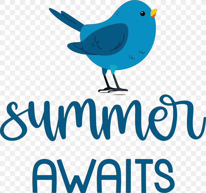 Summer Awaits Summer Summer Vacation, PNG, 3000x2807px, Summer, Beak, Birds, Line, Logo Download Free