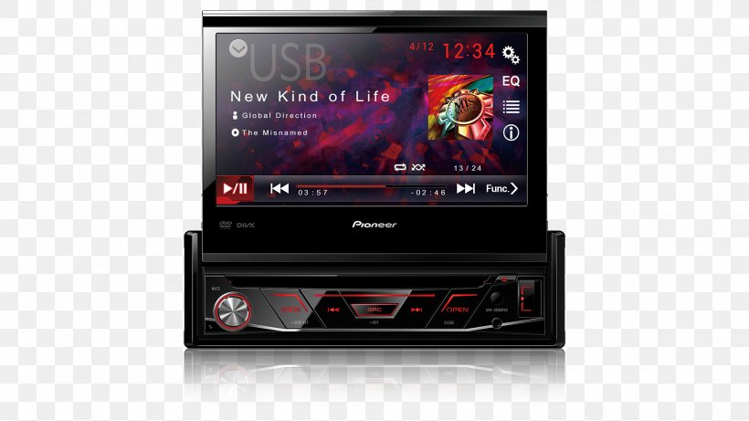 Vehicle Audio Pioneer Corporation DVD Player Touchscreen, PNG, 1920x1080px, Vehicle Audio, Cdr, Cdrw, Compressed Audio Optical Disc, Din Connector Download Free