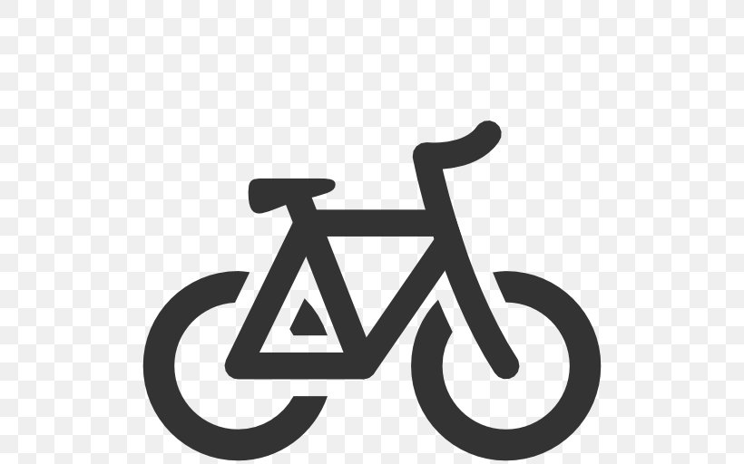 Fixed-gear Bicycle Cycling Clip Art, PNG, 512x512px, Bicycle, Bicycle Pedals, Bicycle Racing, Black And White, Brand Download Free