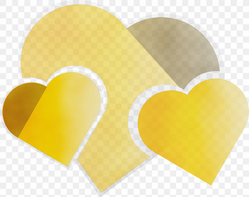 Heart Yellow Love Heart Symbol, PNG, 3000x2370px, Heart, Love, Paint, Symbol, Watercolor Download Free