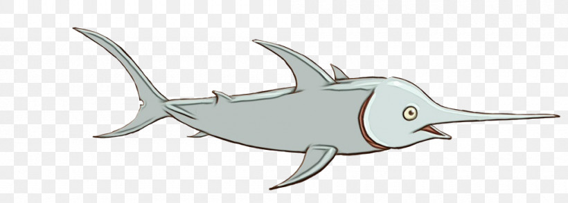 Sharks Line Art Porpoises Cetaceans Cartilaginous Fishes, PNG, 1000x359px, Watercolor, Animal Figurine, Cartilaginous Fishes, Cetaceans, Line Download Free