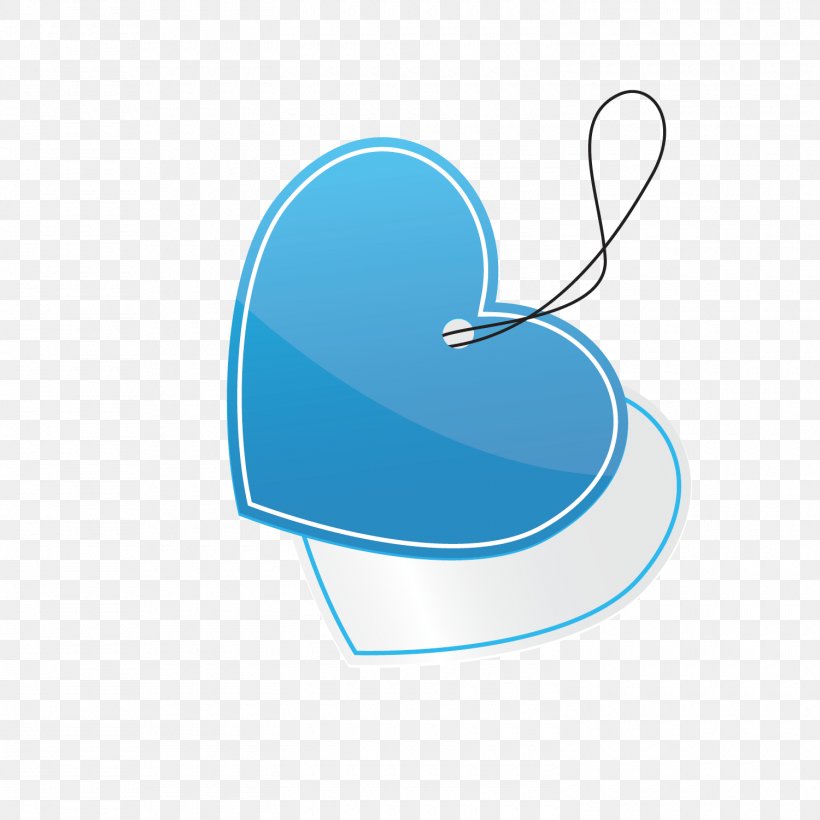 Vector Blue Heart-shaped Tag Template, PNG, 1500x1500px, Watercolor, Cartoon, Flower, Frame, Heart Download Free