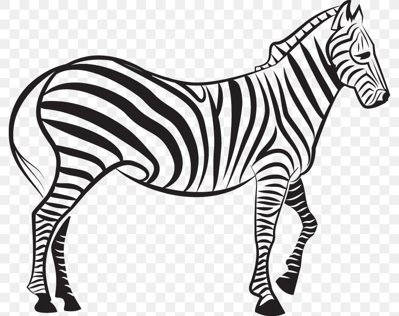 Zebra Euclidean Vector Illustration, PNG, 784x648px, Zebra, Animal Figure, Art, Black, Black And White Download Free
