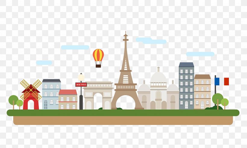 Champs-xc9lysxe9es Arc De Triomphe Eiffel Tower Illustration, PNG, 1024x614px, Arc De Triomphe, Area, Cartoon, Diagram, Drawing Download Free