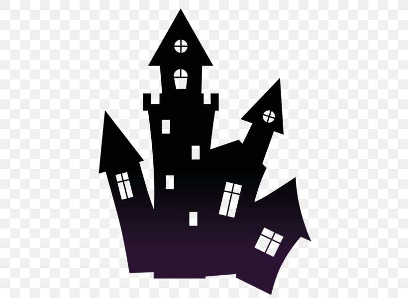 Haunted House Halloween Clip Art, PNG, 453x600px, Haunted House, Black And White, Ghost, Halloween, House Download Free