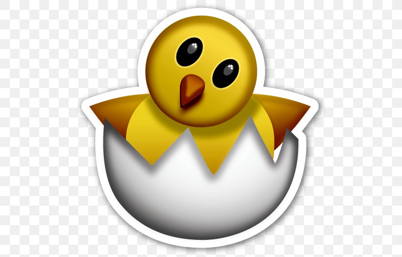Emoji Sticker Chicken Kifaranga Emoticon, PNG, 520x525px, Emoji, Beak, Bird, Chicken, Chicken As Food Download Free