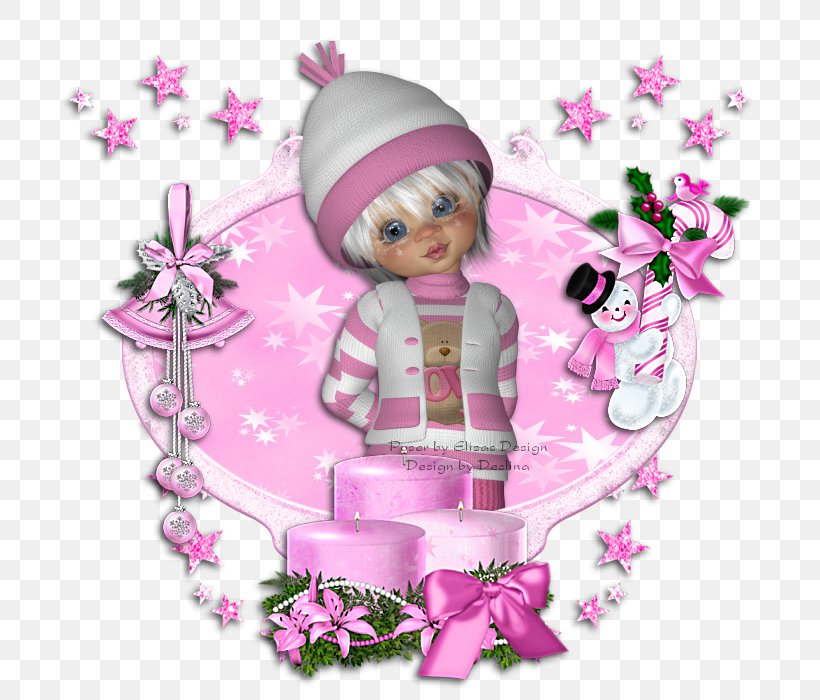 Floral Design Christmas Ornament Pink M Character, PNG, 700x700px, Floral Design, Character, Christmas, Christmas Ornament, Doll Download Free